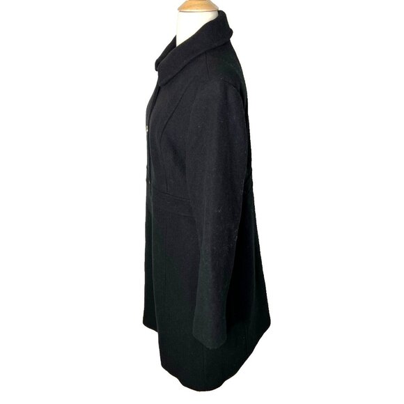 J.Crew Womens $298 Wool Blend Lady Coat Black Size 20 AT107 - Picture 4 of 8